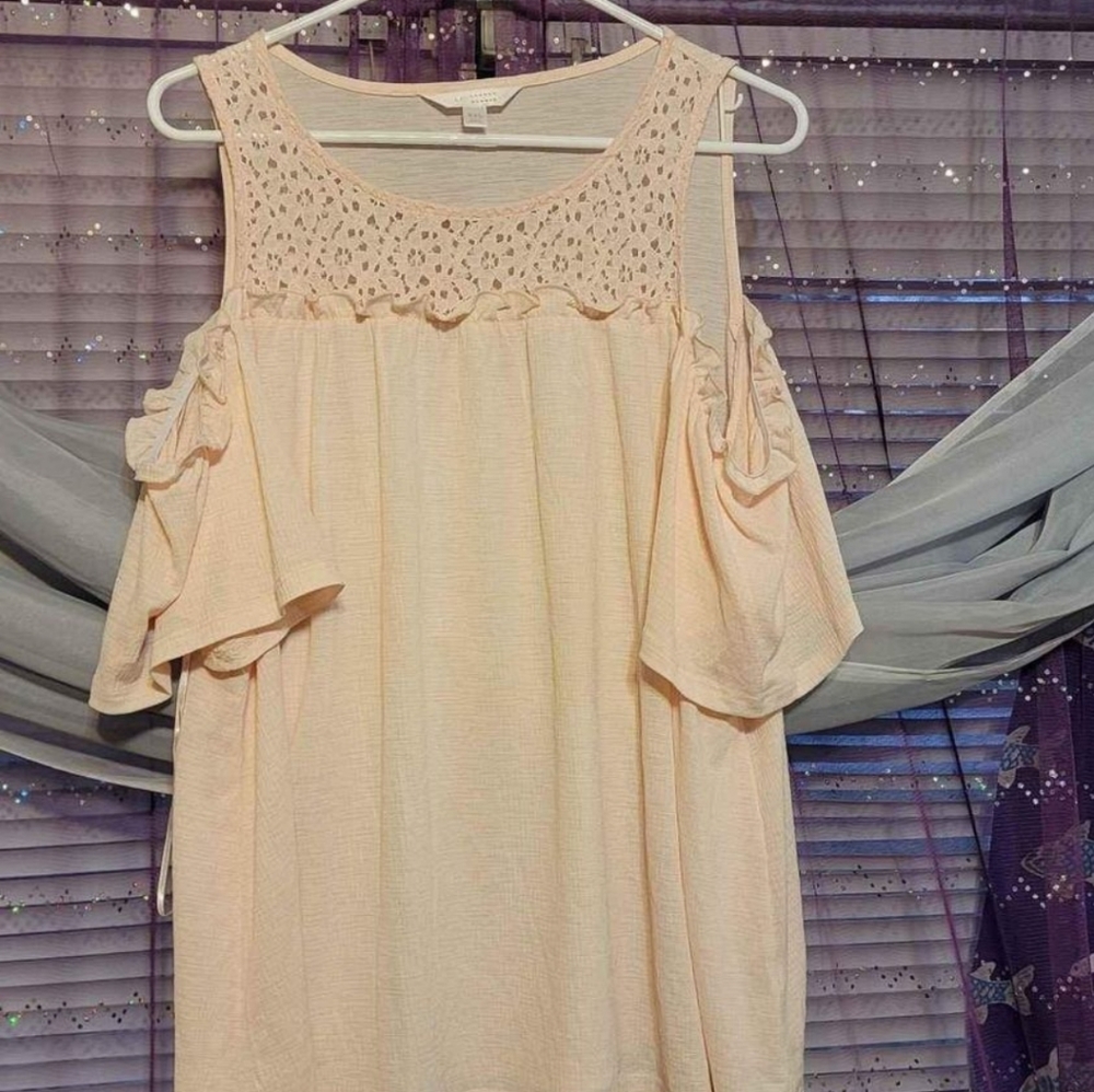 SOLD-Lauren Conrad Off the Shoulder Top